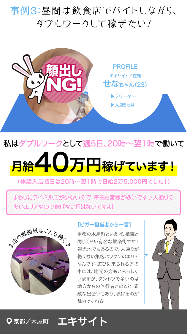 京都／木屋町 エキサイト 在籍 せなちゃん（23）