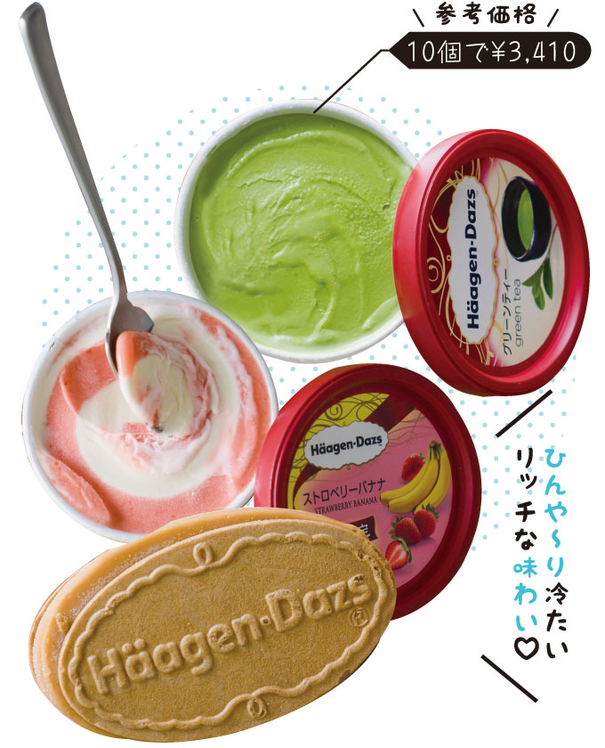 Häagen-Dazs ミニカップ10個分ギフト券 6名様