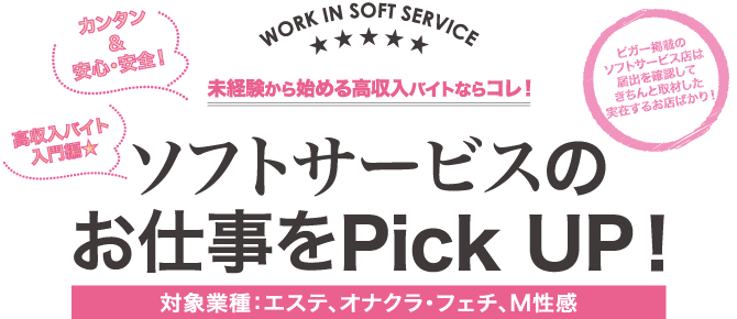 ソフトサービスのお仕事をPick UP！