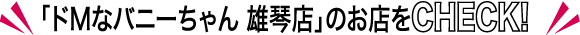 「ドMなバニーちゃん 雄琴店」のお店をCHECK！